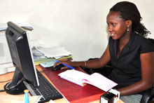 Ugandan health worker